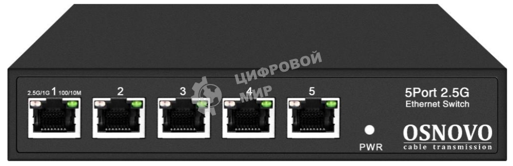 Коммутатор Osnovo SW-5D-1(60W) неуправляемый