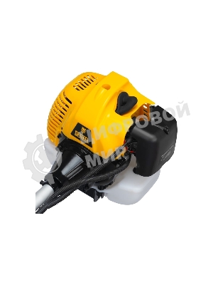 Триммер бензиновый Denzel DT-52E, 52 см3, неразъемная штанга, электростартер, состоит из 2 частей