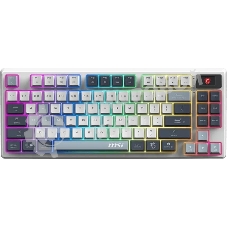 Клавиатура MSI Forge GK600 гибридная, Bluetooth, радиоканал, белый