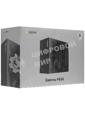 Блок питания Ocypus Gaммa P550 BK (Gaммa-P550-W1HDBK024X-EU), 550Вт, 80 PLUS, 120мм, черный
