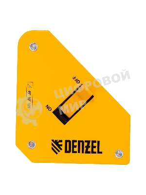 Фиксатор магнитный Denzel отключаемый для сварочных работ усилие 30 LB, 45х90 град.