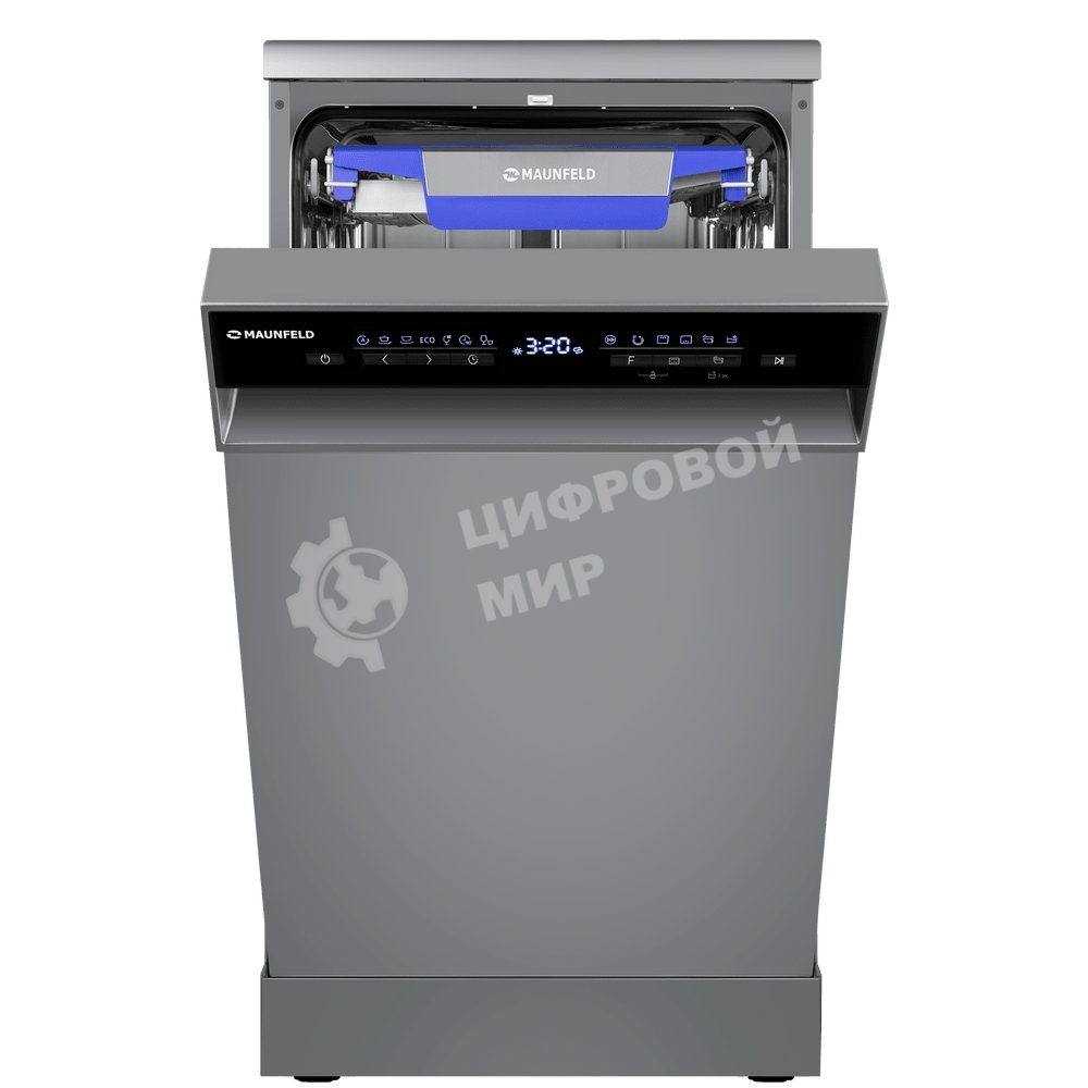 Посудомоечная машина Maunfeld MWF45331S, серебристый, 45 см, 10 компл., 49 дБ, класс A++
