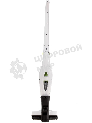 Пылесос вертикальный Mystery MVC-1118 белый/зеленый, питание от аккумулятора, 300 Вт, уборка сухая, пылесборник 0.5 л, работа от АКБ max 30 мин