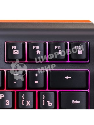 Клавиатура Oklick 717G Black Death проводная, USB Type-A, чёрный/серый