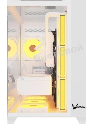Компьютерный корпус Aerocool/Formula Crystal Z9 белый без БП ATX 7x120мм 2xUSB3.0 audio bott PSU