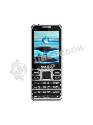 Мобильный телефон Maxvi X10i серебристый металлик