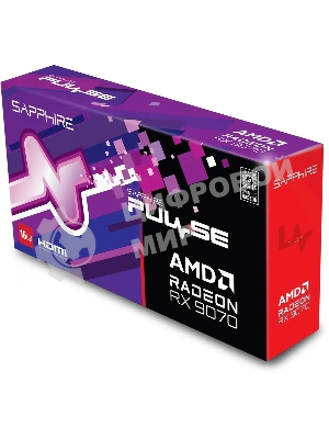 Видеокарта Sapphire PCI-E 5.0 11349-03-20G PULSE AMD RADEON RX 9070 GAMING 16Gb DUAL AMD Radeon RX 9070 16Gb 256bit GDDR6 2070/20000 HDMIx2 DPx2 HDCP Ret