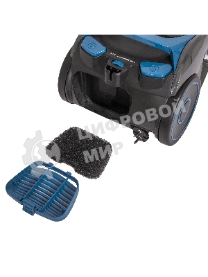 Пылесос SUPRA VCS-2400 серый/синий, 380/2400 Вт, уборка сухая, пылесборник контейнер 2 л