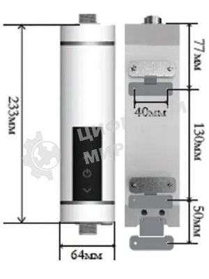 Электрический проточный водонагреватель PrimoClima IQ 5.5 кВт, черный
