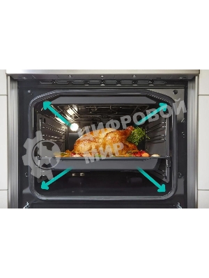 Плита электрическая Gorenje GEC5C41SG серый, конфорок 4 электрических, духовка 70 л, 50 см x 85 см x 59.4 см (без крышки)