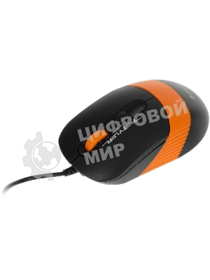 Комплект клавиатура+мышь A4Tech FStyler F1010 проводной, USB, 1600 DPI, чёрный/оранжевый
