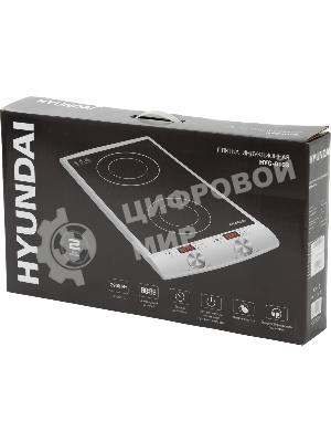 Плита настольная электрическая Hyundai HYC-0103 серебристый/черный стеклокерамика (настольная)