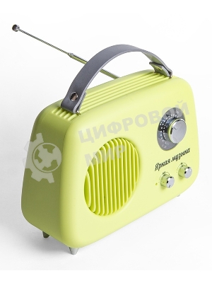 Радиоприемник СИГНАЛ БЗРП Fresh РП-343 зеленый, УКВ 87,5-108МГц, DC5В,акб,BT/USB/AUX 10125