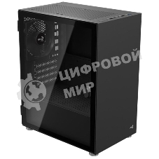Компьютерный корпус Aerocool/Formula CS-111-G-BK-v1 (mATX, 0.5мм, стекло, USB 3.0 x1, USB 2.0 x2, 1x 12cm Black Fan)