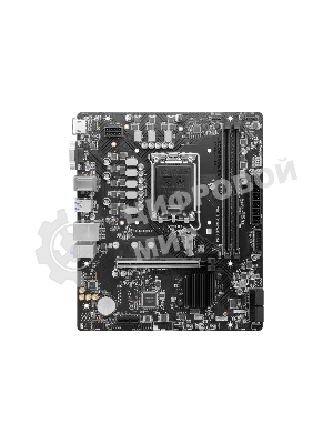 Материнская плата MSI PRO B760M-E DDR4, LGA 1700, Intel B760, 2xDDR4, 4xSATA, 1xM.2, 1xPCIe 4.0 x16, 1xPCIe 4.0 x1, 1xHDMI, 1xVGA, 1x1Gb LAN, 2xUSB-A 3.2 Gen 1, 4xUSB-A 2.0, 3x3.5 мм, 7.1, mATX