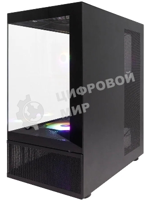 Компьютерный корпус 1STPLAYER MIKU Mi7-A черный ATX 3x120мм LED fans Mi7-A-BK-2F1R-1F1