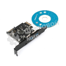 Контроллер USB 3.1 Gembird SPCR-03 в разъем PCI-e, 2xUSB-A + 1xType-C