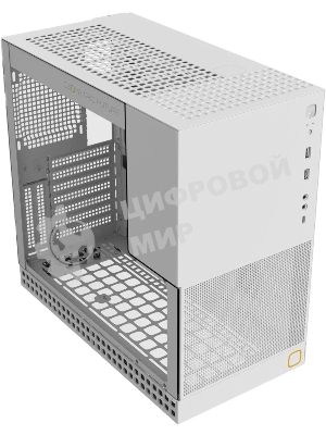 Компьютерный корпус без блока питания Geometric Future Model 4 King Arthur, Midi-Tower, TG, no fans, 2xUSB-A 3.0, 1xUSB 3.2 Type-C, E-ATX, ATX, mATX, mITX белый
