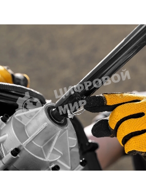 Шнек для грунта Denzel ER-80, диаметр 80 мм, длина 800 мм, соединение 20 мм, съемный нож