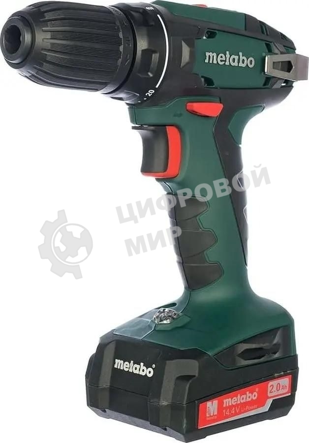 Дрель-шуруповерт Metabo BS 14.4 Li, 14,4 В, 2 Ач, 40 Нм, щеточный