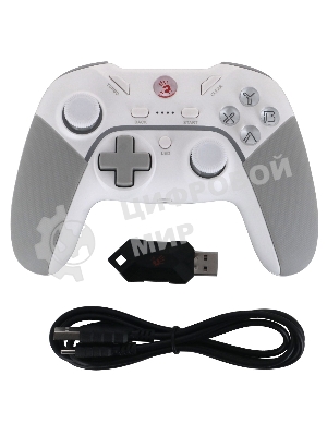 Геймпад A4Tech Bloody GPW70 Sports белый USB Беспроводной виброотдача обратная связь