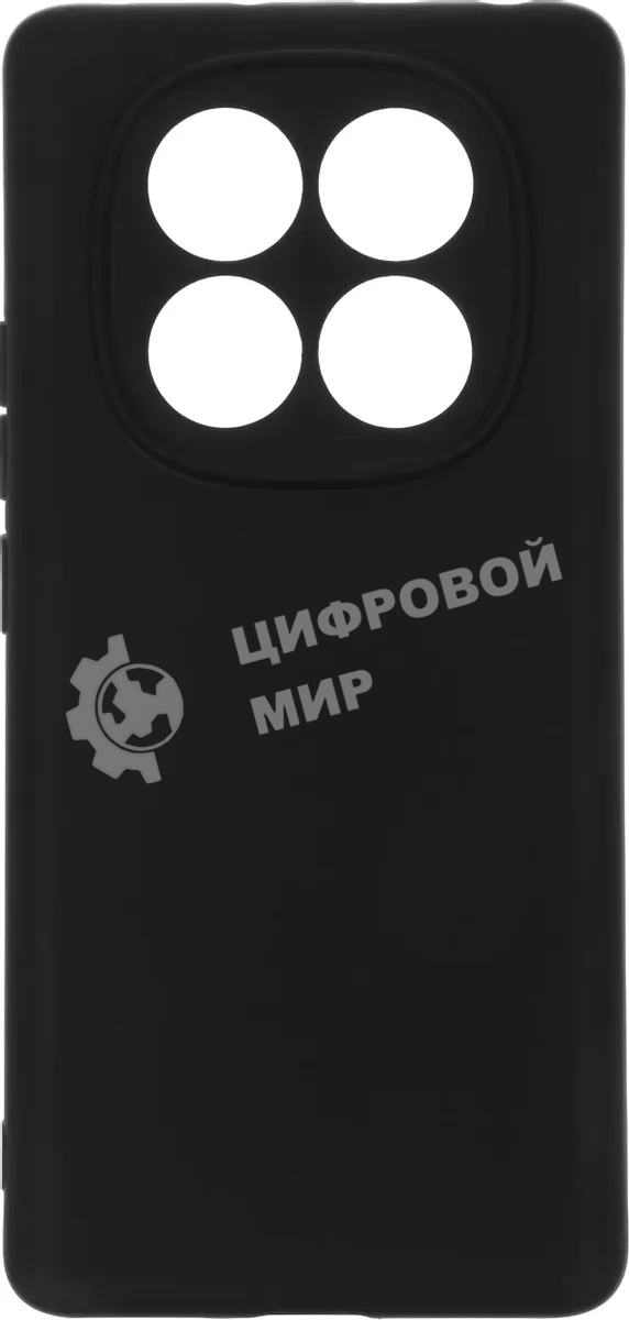 Чехол (клип-кейс) BoraSCO для Xiaomi Redmi Note 14 Pro 4G Silicone Case черный (74848)