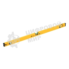 Уровень алюминиевый Denzel, магнит., фрезерованный, 3 глазка (1 зеркал.), 0,5 мм/м, 1000 мм