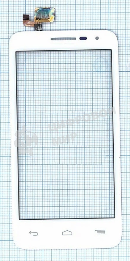 Сенсорное стекло (тачскрин) для Alcatel POP D5 5038D, белое
