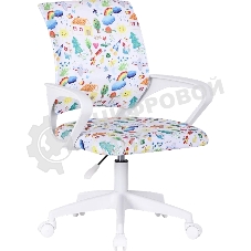 Кресло компьютерное детское Defender Fiesta Детск. рисунок, ткань, класс 1