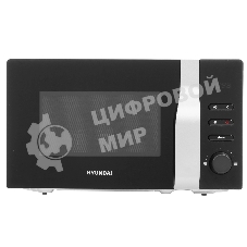 Микроволновая печь Hyundai HYM-M2061 черный, 20 л, 700 Вт, переключатели - кнопки, поворотный механизм