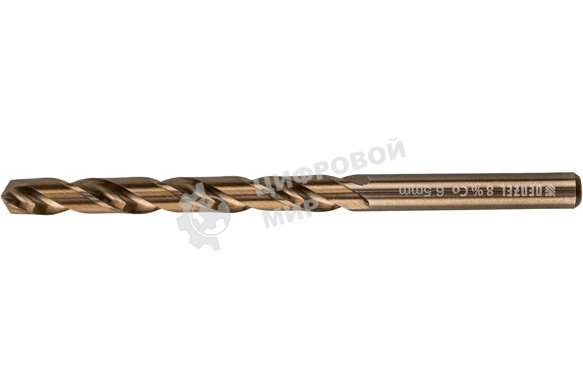 Сверло по металлу Denzel 6,5 мм, HSS Co-8%