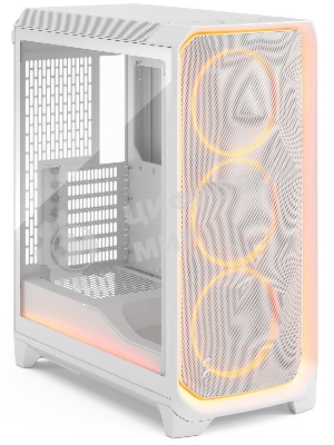 Корпус Fractal Design Meshify 3 XL White Ambience Pro RGB TG Clear Tint, Midi-Tower, белый, 3 x 140 мм