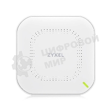 Точка доступа Zyxel NebulaFlex NWA50AX PRO, WiFi 6, 802.11a/b/g/n/ac/ax (2,4 и 5 ГГц), MU-MIMO, антенны 3x3, до 575+2400 Мбит/с, 1xLAN 2.5GE, PoE, без поддержки Captive portal и WPA-Enterprise, защита от 4G/5G, БП в комплекте