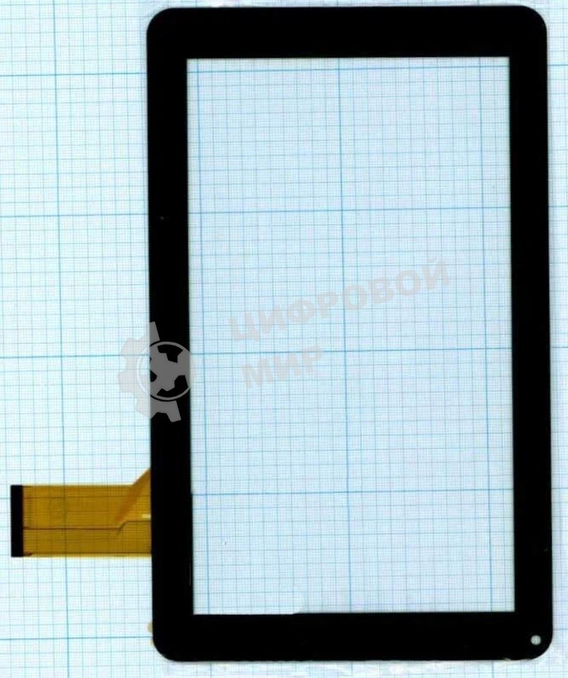 Сенсорное стекло (тачскрин) TYF1067-20121227-V1, черный