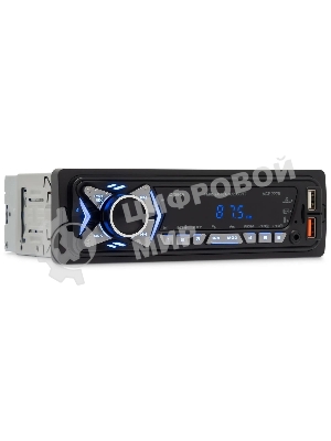 Автомагнитола Digma MCP-227B, 1 DIN, Bluetooth, USB Type-A, AUX, пульт ДУ