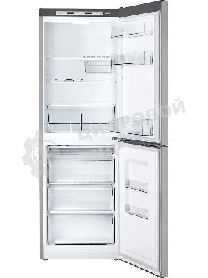 Холодильник Atlant ХМ 6619-189 серебристый двухкамерный 182/119л морозилка снизу