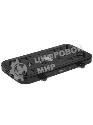 Плита настольная электрическая Energy EN-904В чёрный, 2 кВт, ТЭН, конфорки - 2, нержавеющая сталь, поворотные переключатели