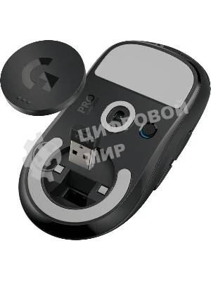 Мышь беспроводная Logitech G PRO X SUPERLIGHT черный, 25600 dpi, радиоканал, USB, кнопки - 5