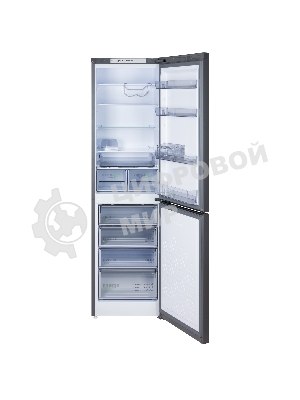 Холодильник Бирюса W6129 графит двухкамерный 236/94л морозилка снизу