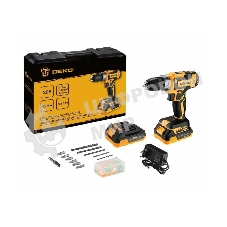 Дрель-шуруповерт Deko DKCD20V, 20 В, 3 Ач, 42 Нм, щеточный