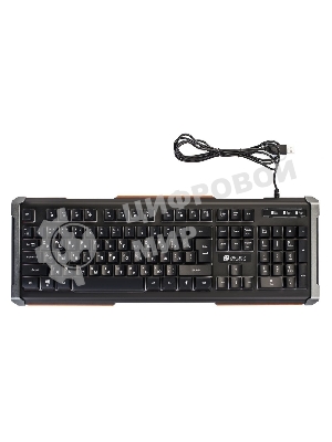 Клавиатура Oklick 717G Black Death проводная, USB Type-A, чёрный/серый