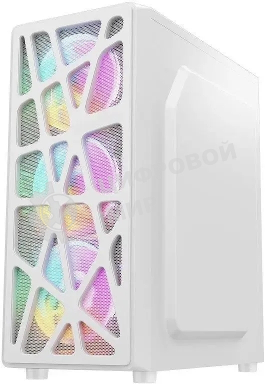 Компьютерный корпус Aerocool/Formula Mana белый без БП ATX 3x120мм 1xUSB 2.0 1xUSB 3.0 audio bott PSU