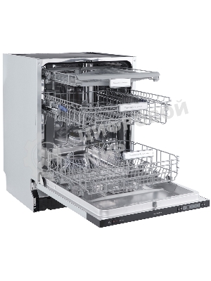 Встраиваемая посудомоечная машина Zigmund & Shtain DW 302.6, черный, 59.8 см, 14 компл., 44 дБ, класс A+++