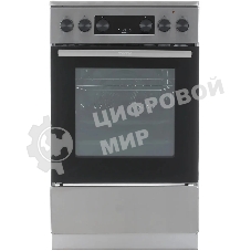 Плита электрическая Gorenje GEC5C40XAOT серебристый, конфорок 4 шт, духовка 70 л, 50 см x 85 см x 59.4 см