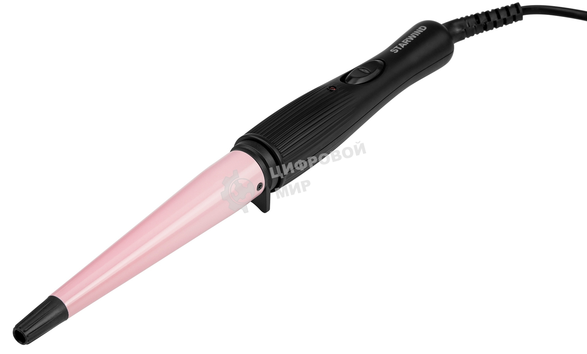 Щипцы для завивки волос Starwind SHS 7035 черный/фиолетовый, 13-19 мм, 200 °C, 1 режим