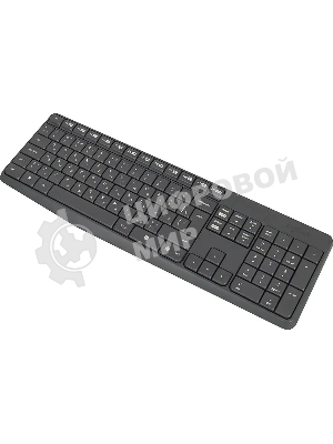 Комплект клавиатура+мышь Logitech MK235 беспроводной, USB, 1000 DPI, серый