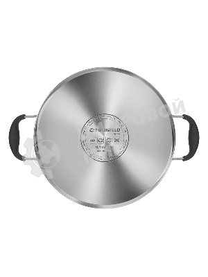 Кастрюля Maunfeld LAURA MCS40S08GR из нержавеющей стали со стеклянной крышкой, 22 см, 4 л.