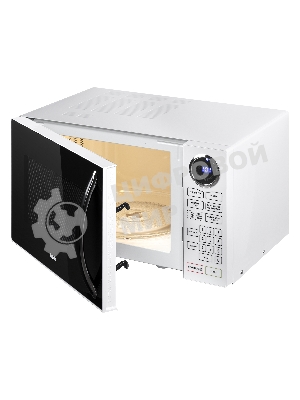 Микроволновая печь BBK 23MWS-916S/BW черный/белый, 23 л, 900 Вт, переключатели - сенсор