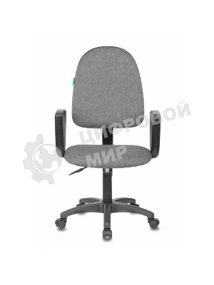 Кресло Бюрократ CH-1300N/3C1 серый, экокожа, 120 кг, механизм качания