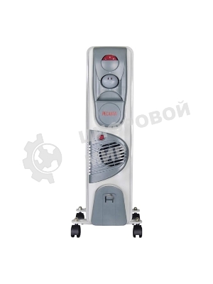 Обогреватель масляный Ресанта ОМ-9НВ (9 секций), белый, 2400 Вт, 25 м2, термостат